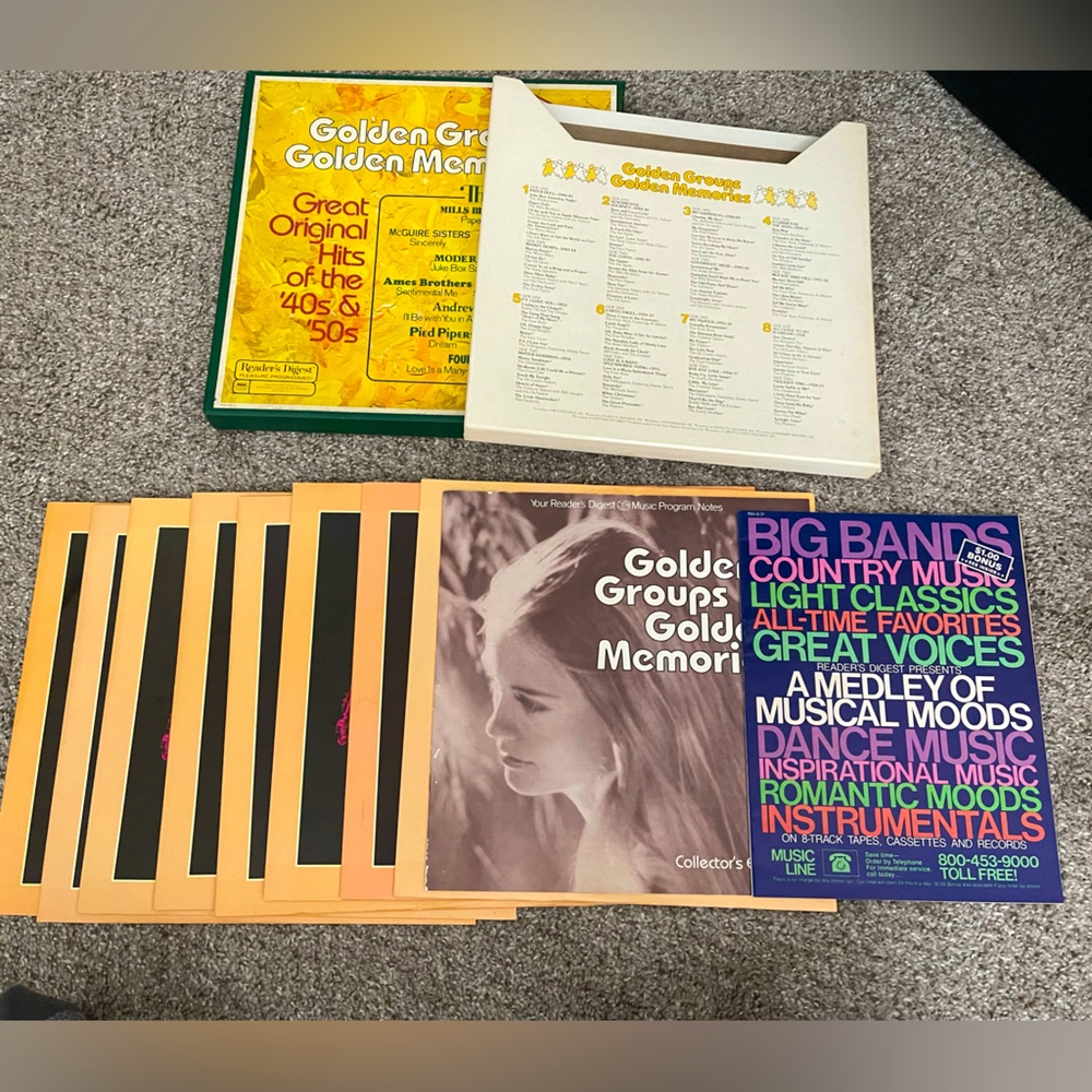 Vintage Golden Groups Golden Memories Great Original Hits of 40s & 50s Vinyls